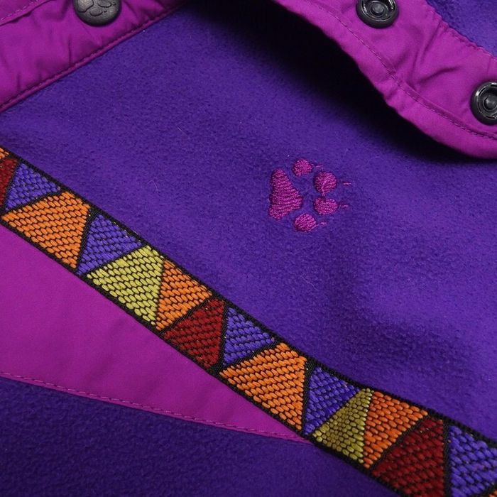 Чоловічий вінтажний светр флісова толстовка 90-их ретро Jack Wolfskin