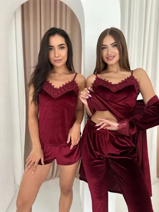 Піжама 4в1 велюр