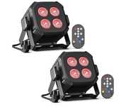 RGB Focos par LED 80 W (conjuntos de 2 ou 4 luzes)