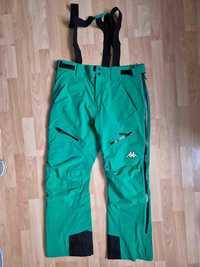 Spodnie narciarskie męskie Kappa zielony neon XL