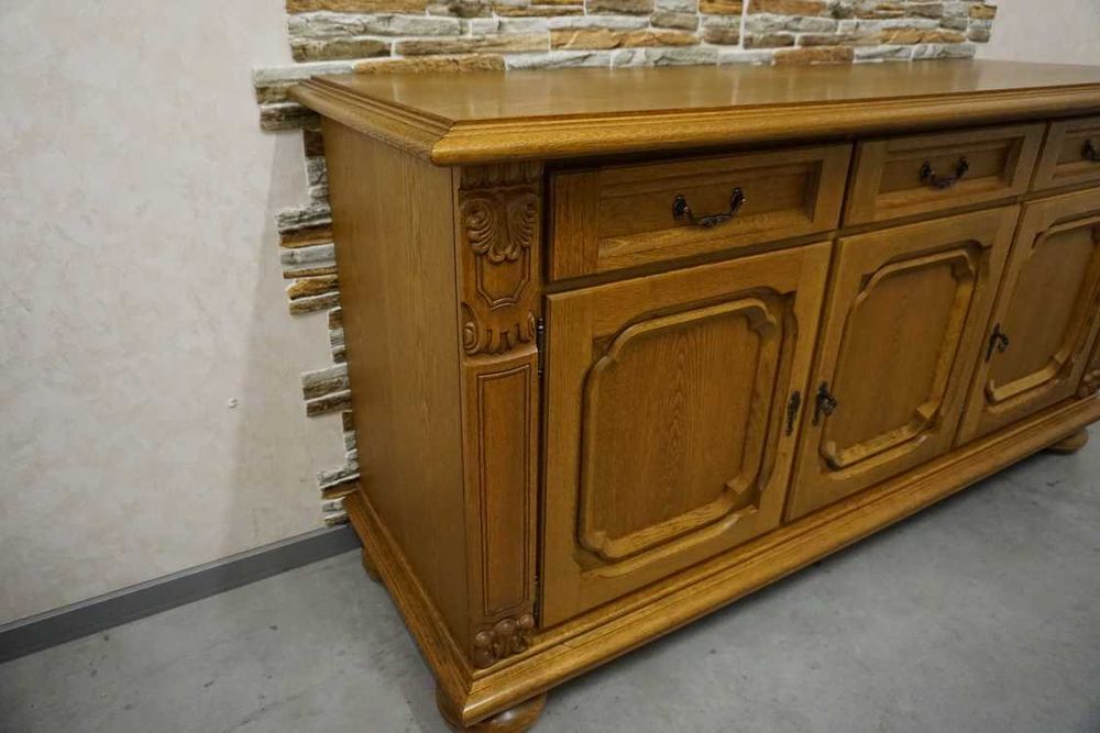 Komoda Dębowa Super pod TV Masywna i Pojemna szer. 178 cm (p-1305)