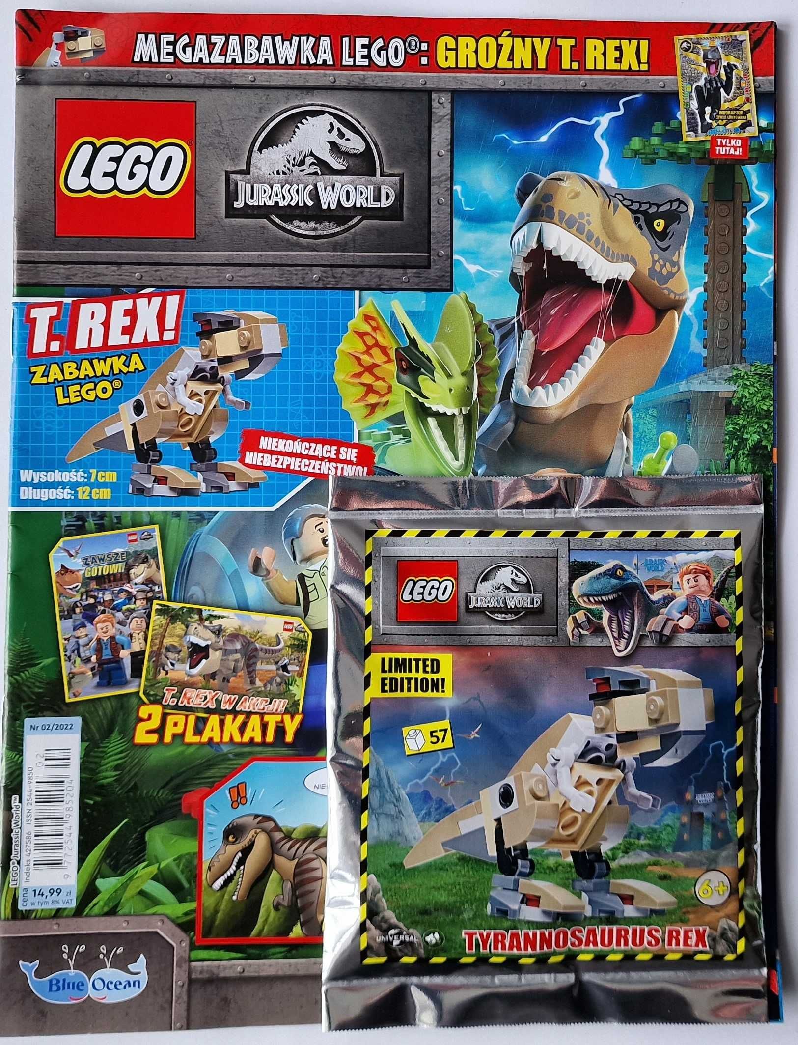 Kolekcja 9 szt LEGO JURASSIC WORLD Park Jurajski+klocki