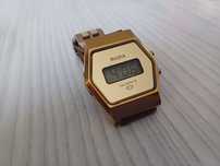 Zegarek cyfrowy Bulova Bezel retr vintage 1980 90s UNIKAT złoty działa