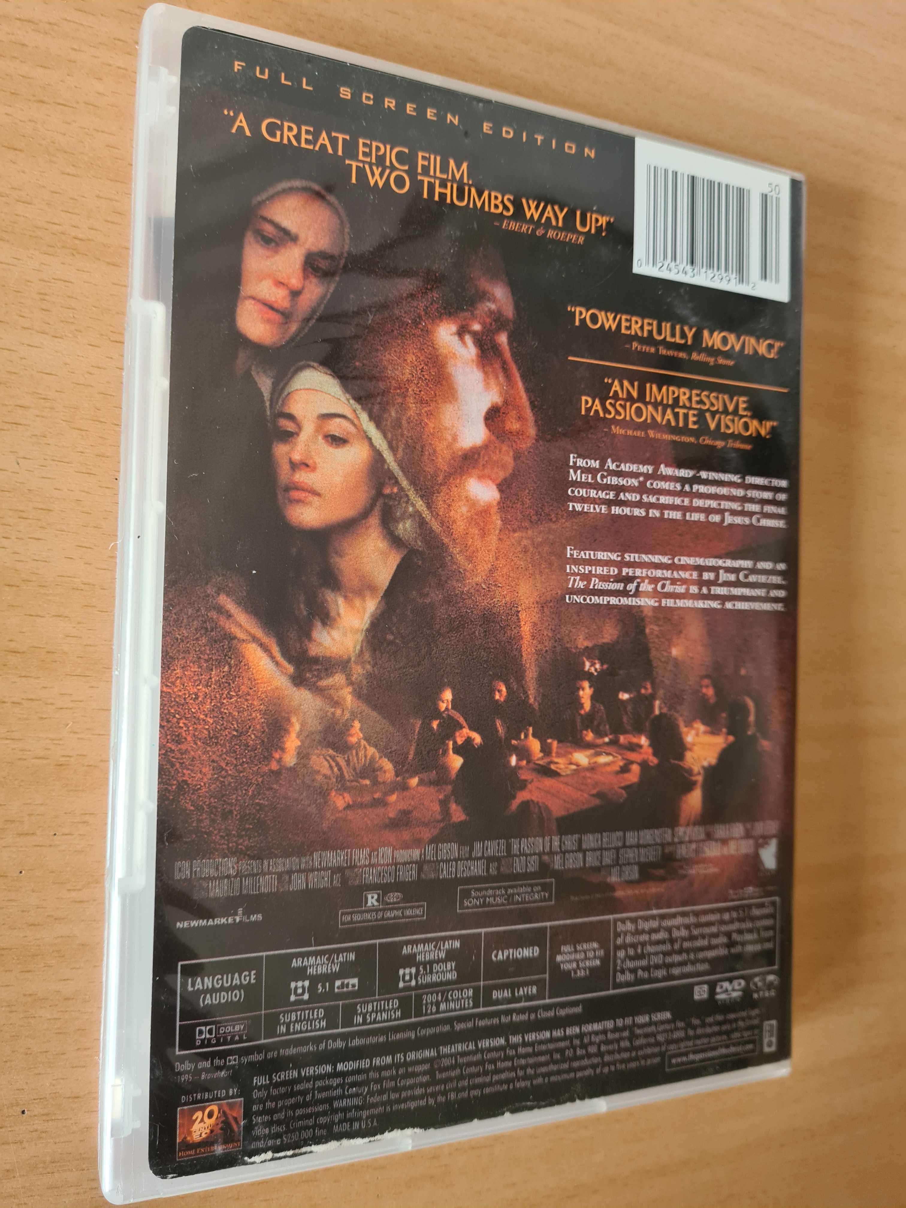 DVD com o filme "The Passion of the Christ" de Mel Gibson