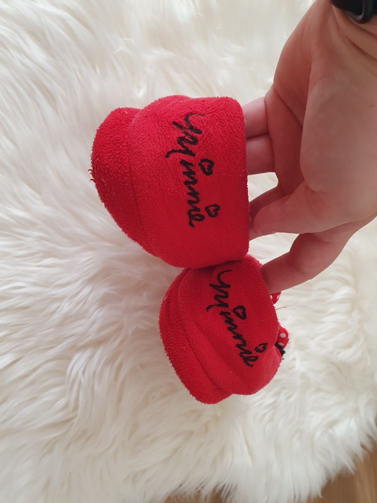 Kapcie Myszka Minnie H&M czerwone roz. 30/31