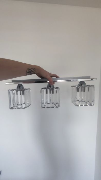 Kryształowy plafon lampa sufitowa kryształki