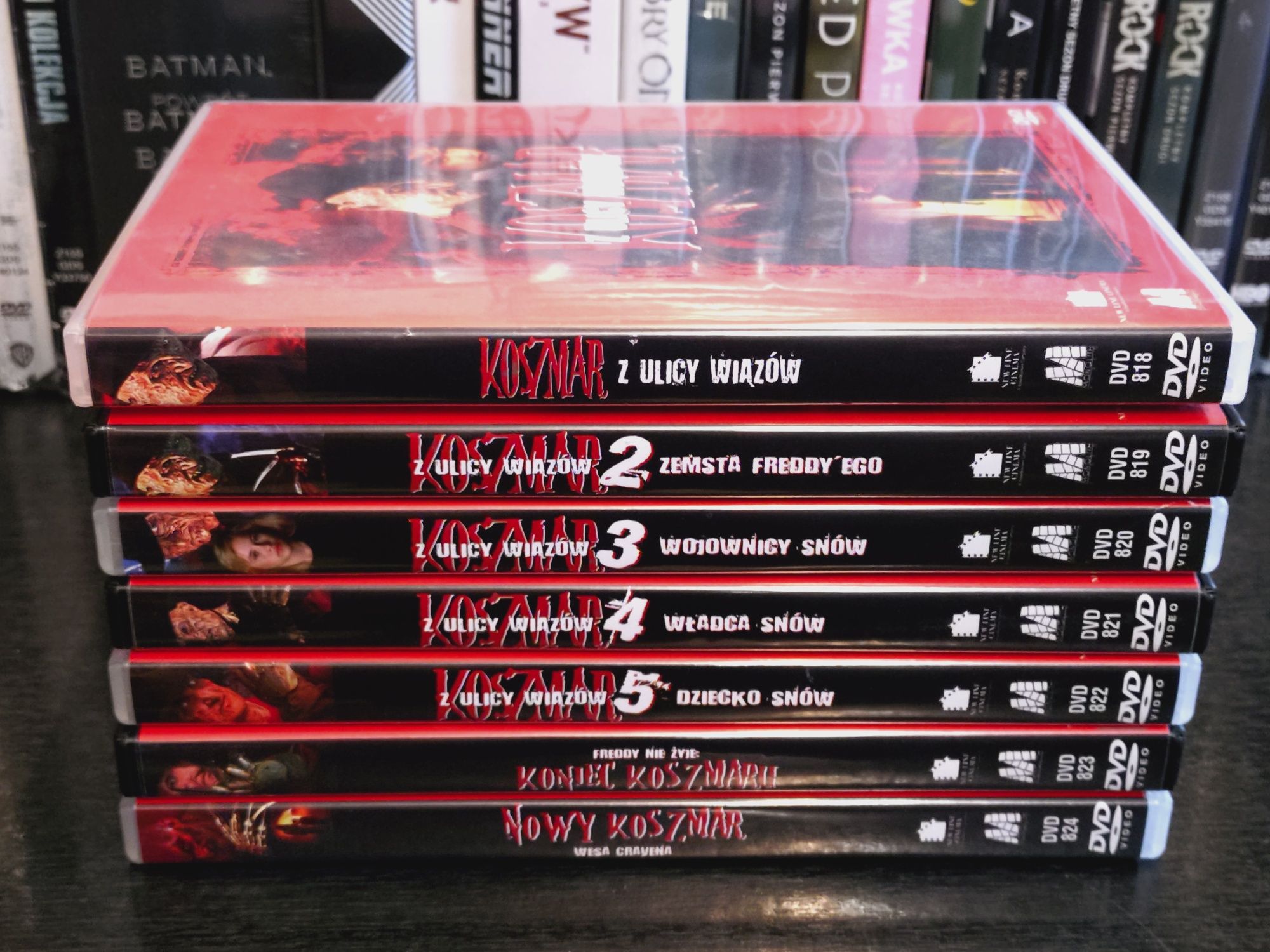 Koszmar z ulicy wiązów kolekcja 7 filmów DVD stan bardzo dobry,