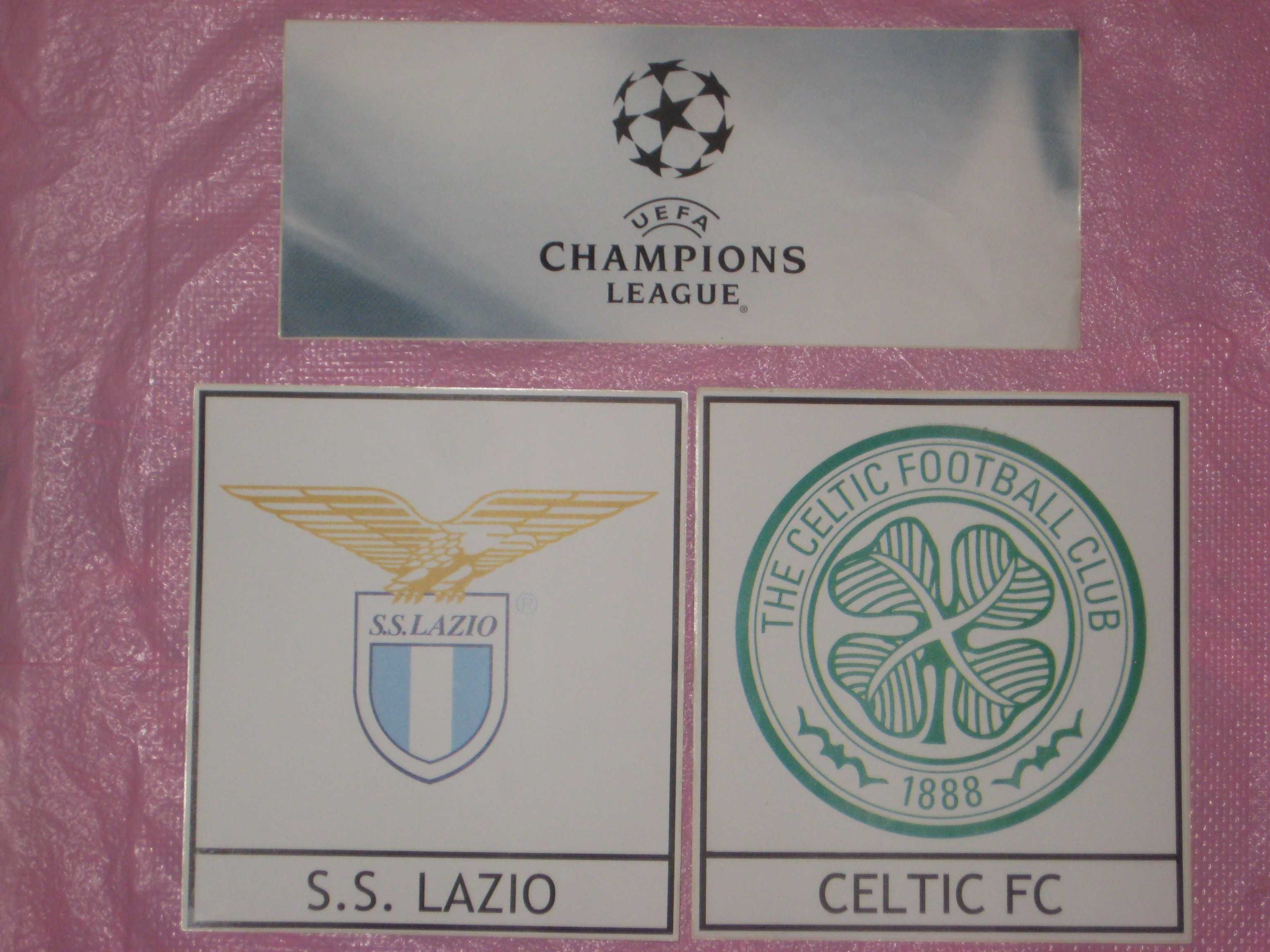 Наклейки: Динамо Киів Lazio Celtic Manchester United (19х21см) Футбол