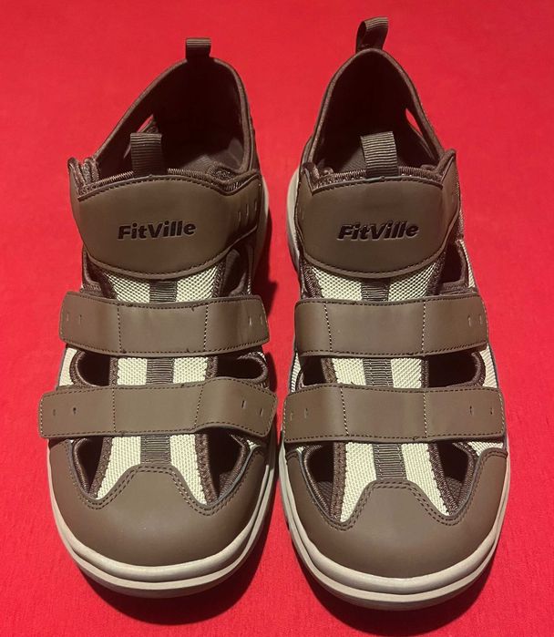 FitVille США Діабетичні ортопедичі сандалі туфлі капці р.49-50 32,5см