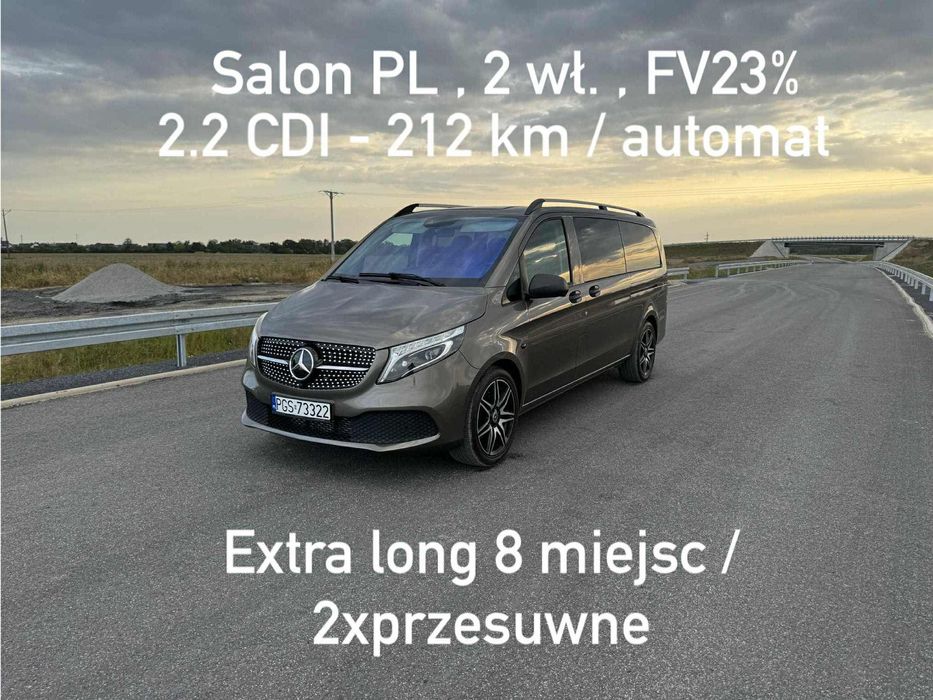 Mercedes-Benz Vito Vito tourer extra long 2.2 automat salon Polska full led