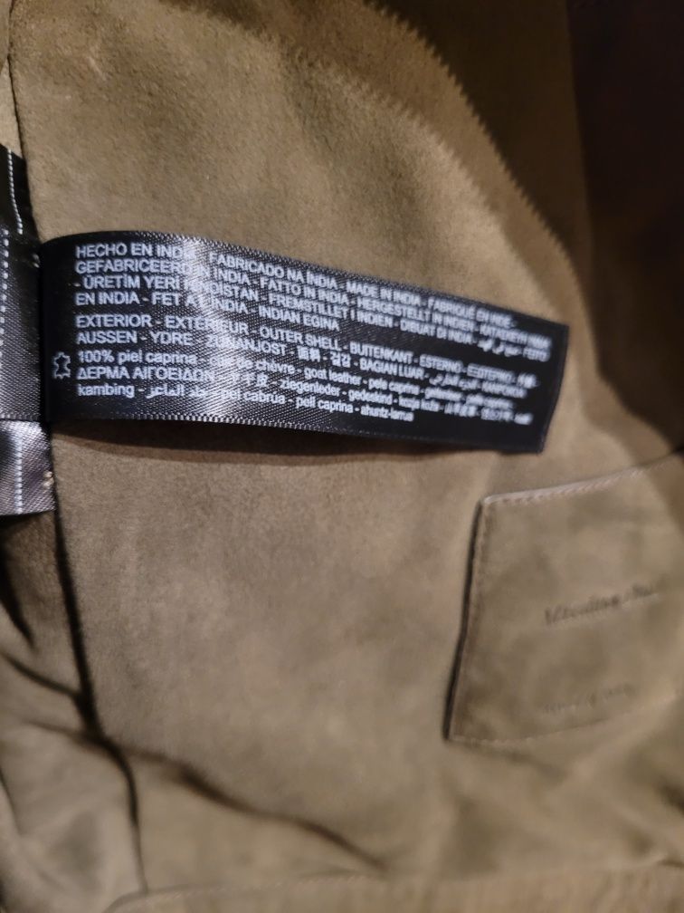 Zamszowa męska kurtka Massimo Dutti