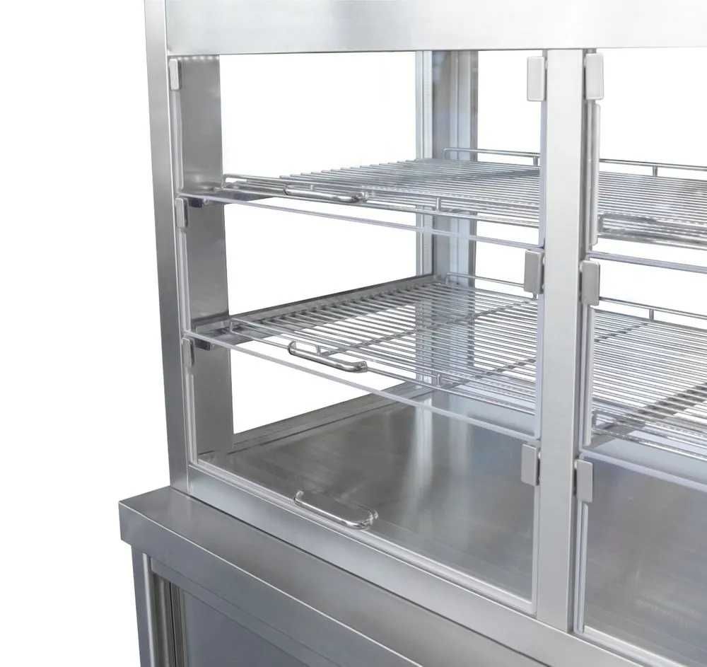 De 1300 por 750 despachar novo, Vitrine Inox de sobremesa para cafe e