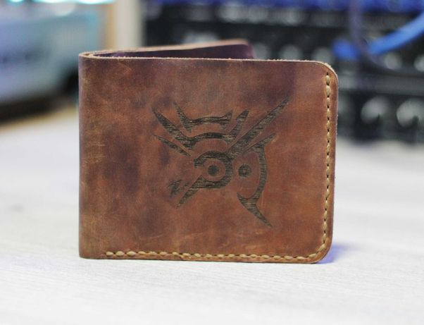 Кожаный кошелек  ручной работы Dishonored