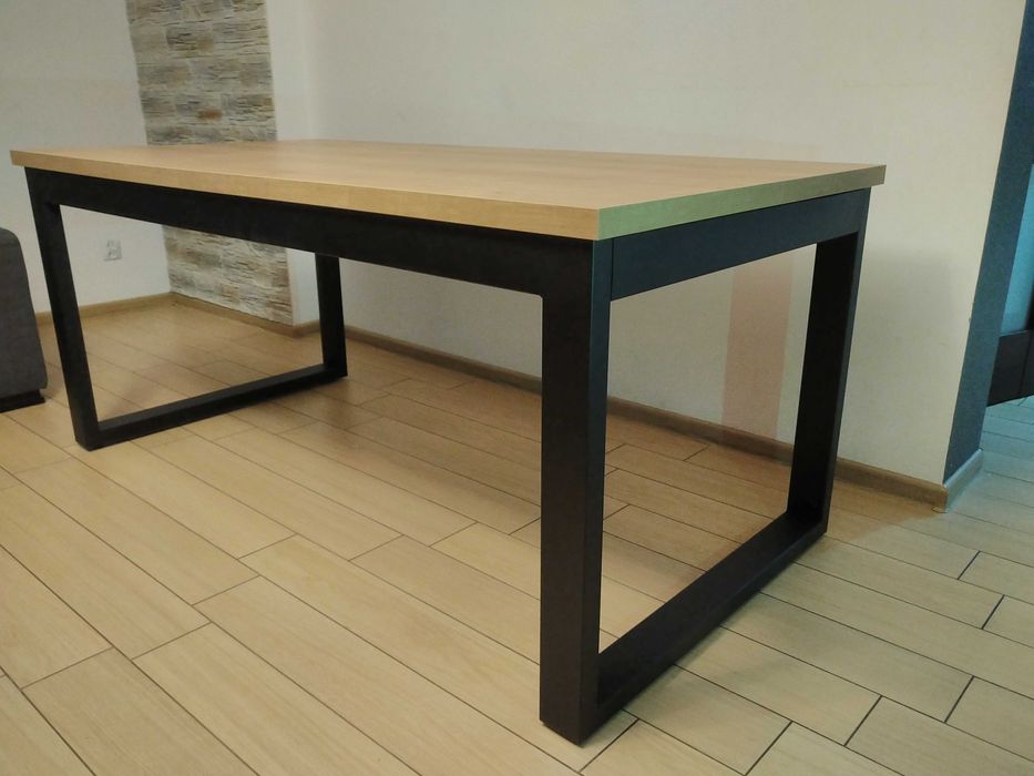 Stół LOFT industrialny 180-270x100 (2x45 Dostawki) EGGER