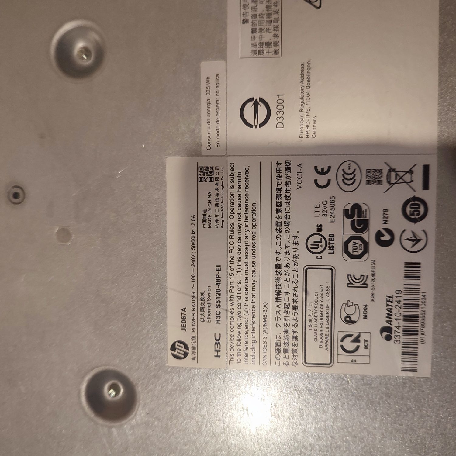 Світч Комутатор HP A5120-48G EI JE067A | 48 портів Gigabit | Layer 3