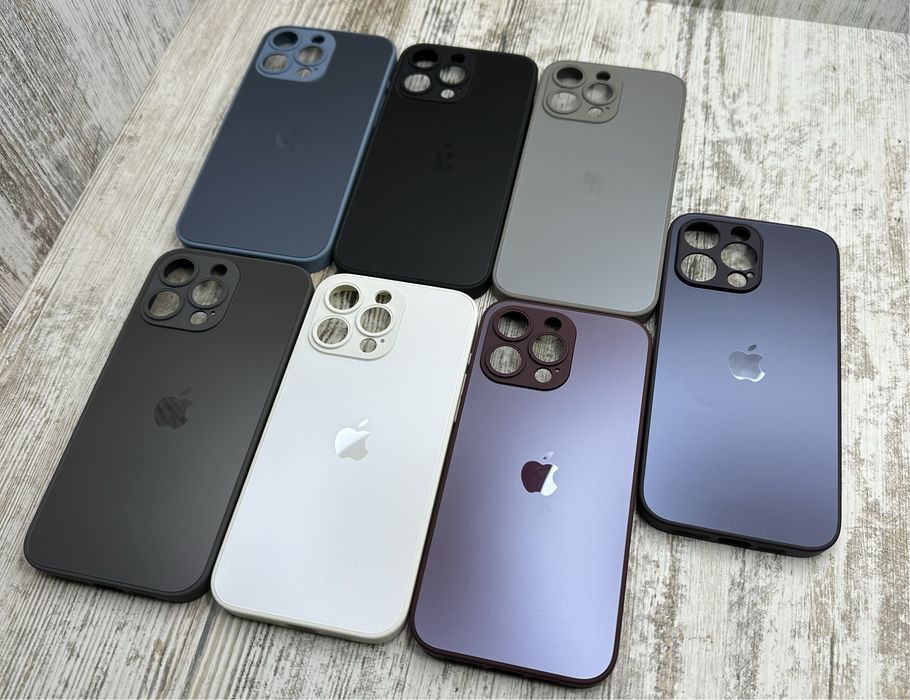 Матовый стеклянный чехол Matt Glass на iPhone 15 Pro/15 Pro Max Чохол