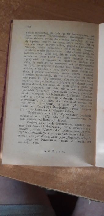 Historyczna Powieść polska -Jeske-Choiński- W-wa 1899 oryg. oprawa