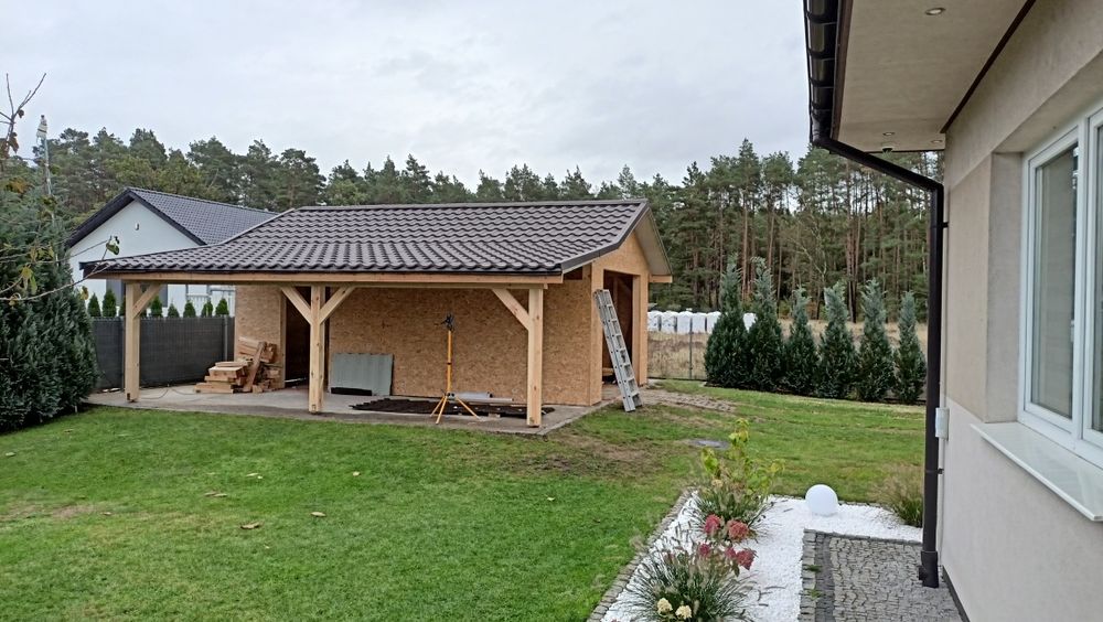 Garaż zadaszenie altanka taras