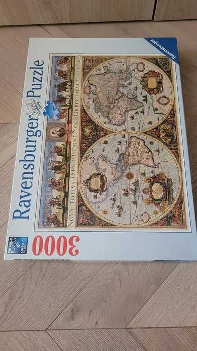 Puzzle Ravensburger 3000, Mapa Świata 1665