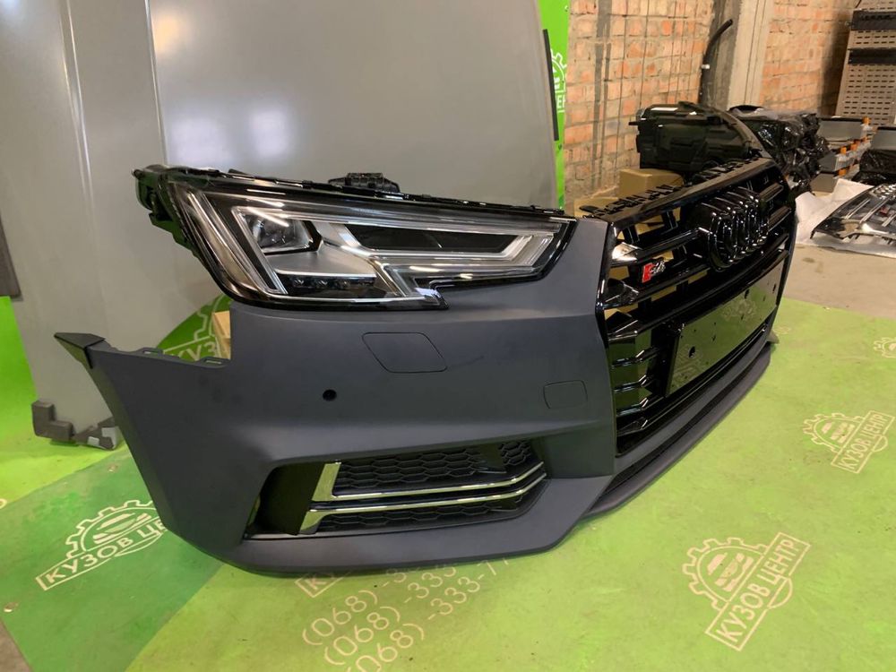 Комплект передній Audi A4 B9 2016 - 2020 НАЯВНІСТЬ бампер фара капот
