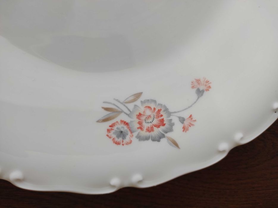 Talerz, patera, porcelana Koenigszelt, antyk, 1930-45r, 32cm