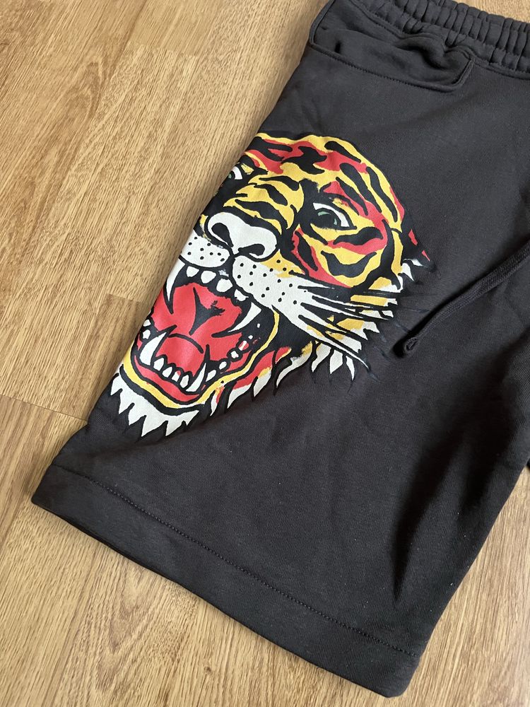 Ed hardy spodenki , kolor: ciemny brąz