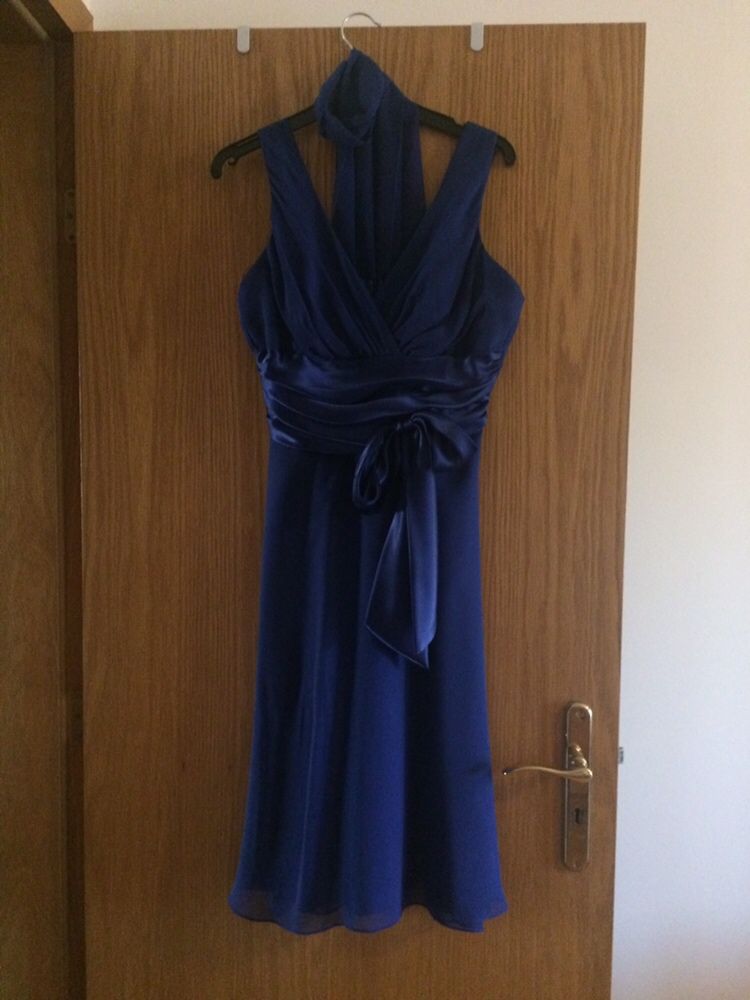Vestido azul de cerimônia