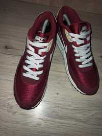 бордові кросівки Nike Air Max 90 Essential Red 2014