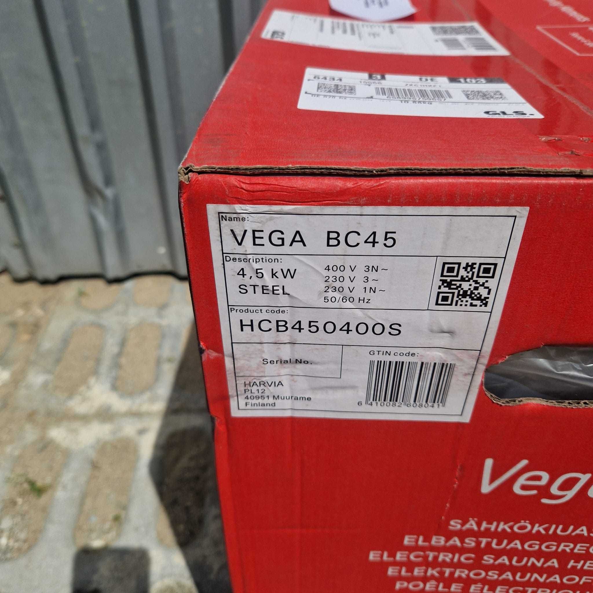 piec do sauny HARVIA model VEGA BC45 moc 4,5 KW ze sterowaniem NOWY