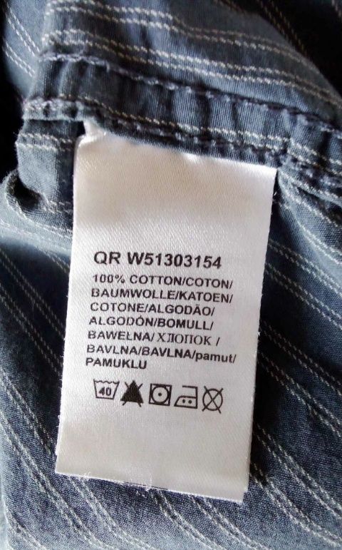 Granatowa koszula w paski Wrangler