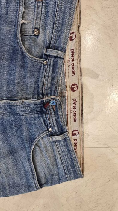 Spodnie męskie granatowe jeansowe Pierre Cardin