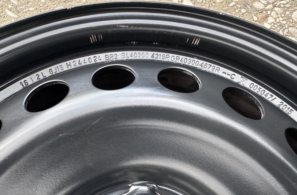 Диски R15 4/100 Dacia Doker Lodgy Logan Sandero Clio Zoe Megane