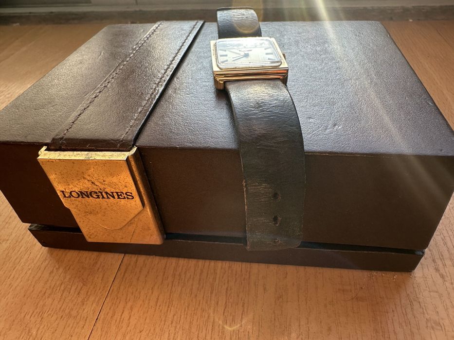 Relógio Longines em Prata Dourada