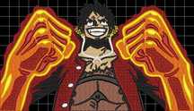 MONKEY D LUFFY Projekt Haftu Maszynowego