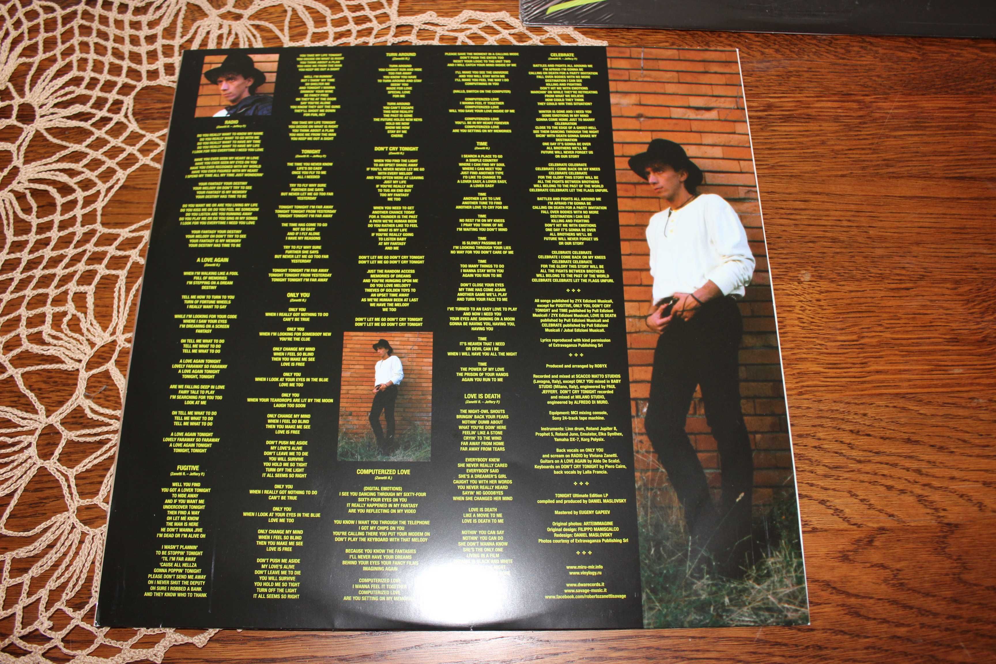 Savage - Tonight / Ultimate Edition 2014  (LP, Album, MIR 100715 ) NM!