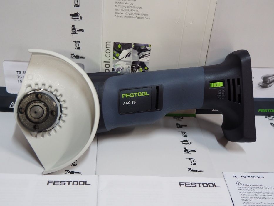 FESTOOL AGC 18 szlifierka kątowa 18v polerka Regulacja Obrotów