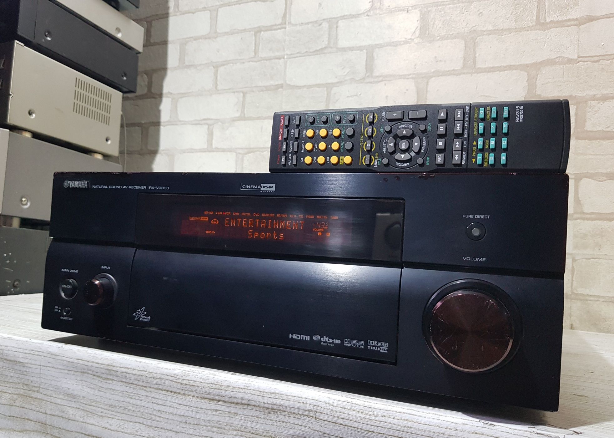 Пульт!7.1 AV ресивер Yamaha RX-V3800 7х140Вт б/у з Німеччини