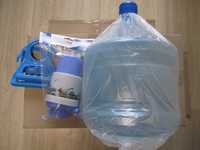 Комплект: бутыль для воды 11л или 19л + помпа механическая