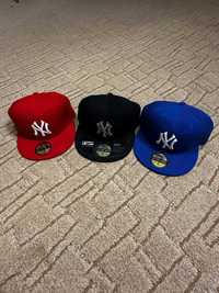 Кепки Бейсболки New York Yankees 56 см(3ШТУКИ)