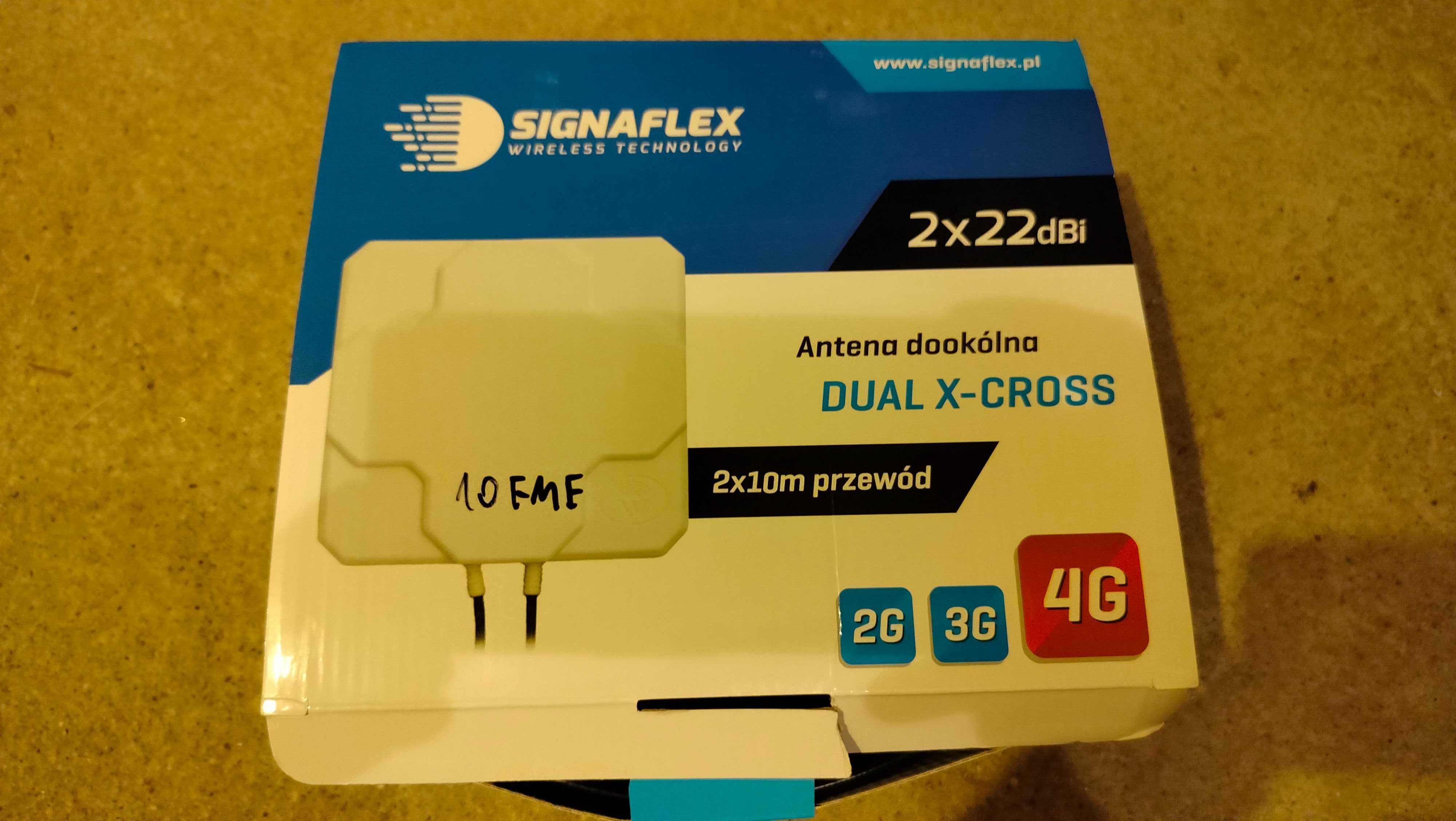 Antena Signaflex X-CROSS 2x22dBi 10m FMEż