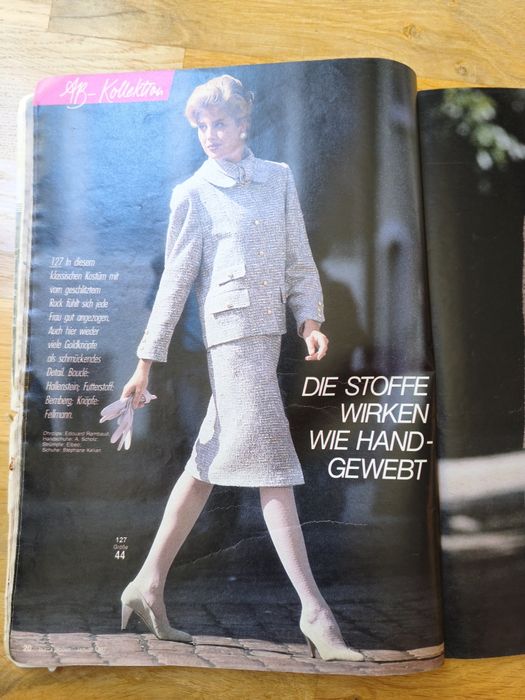 Burda Moden z 1987 roku z wykrojami