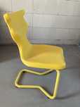 Krzeslo do biurka dla dziecka zolte plastikowe dobre krzeslo ikea