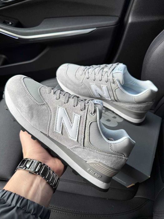 Чоловічі кросівки New Balance 574 Silver White (демісезонні) NB156
