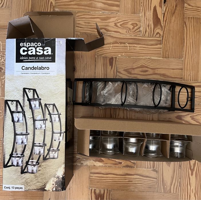 Candelabro de parede para 10 velas - NOVO
