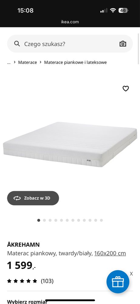 Łóżko Ikea 160x200