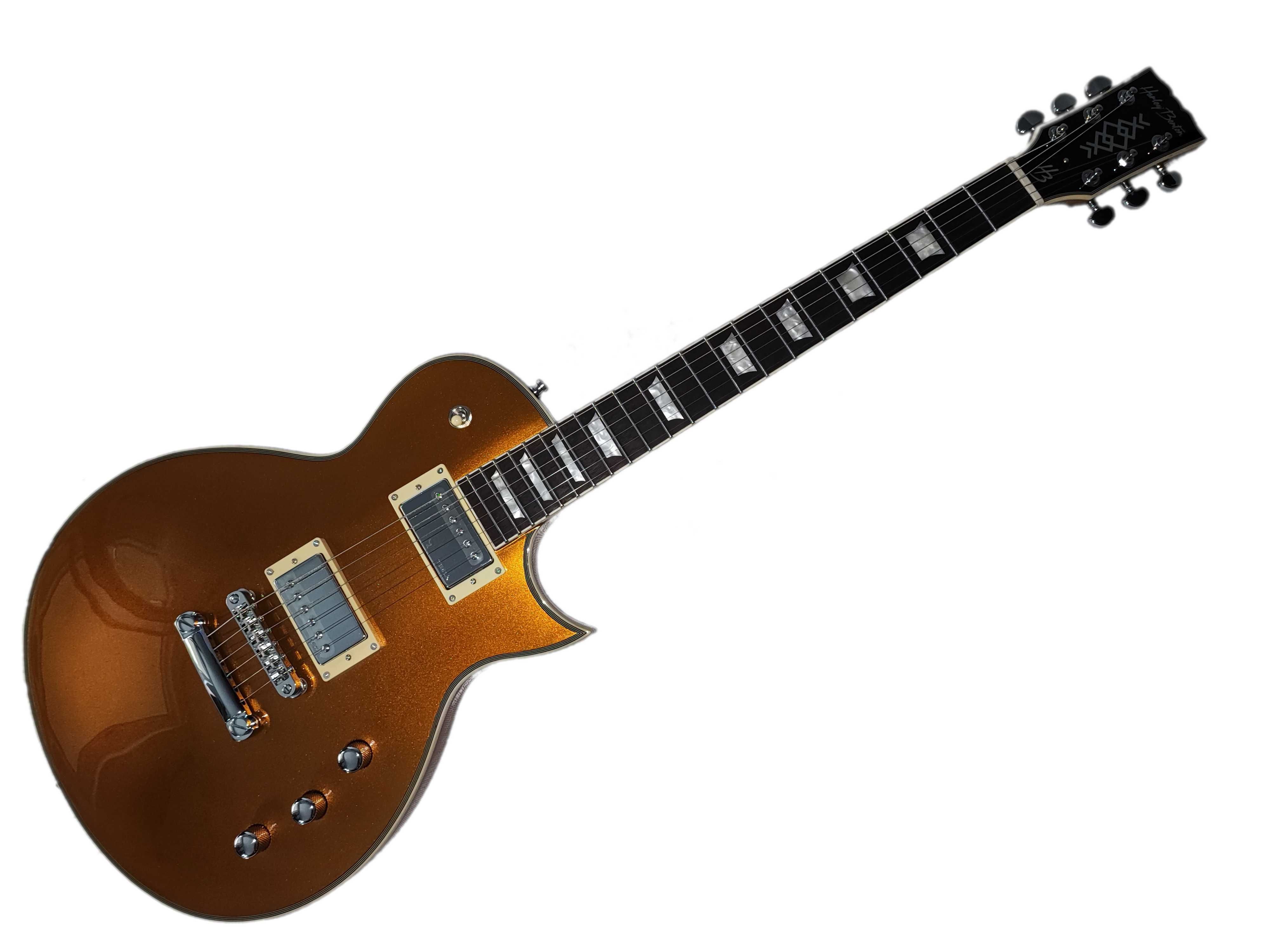 HARLEY BENTON SC-CUSTOM III Gold Top nowa gitara Les Paul - ustawiona!