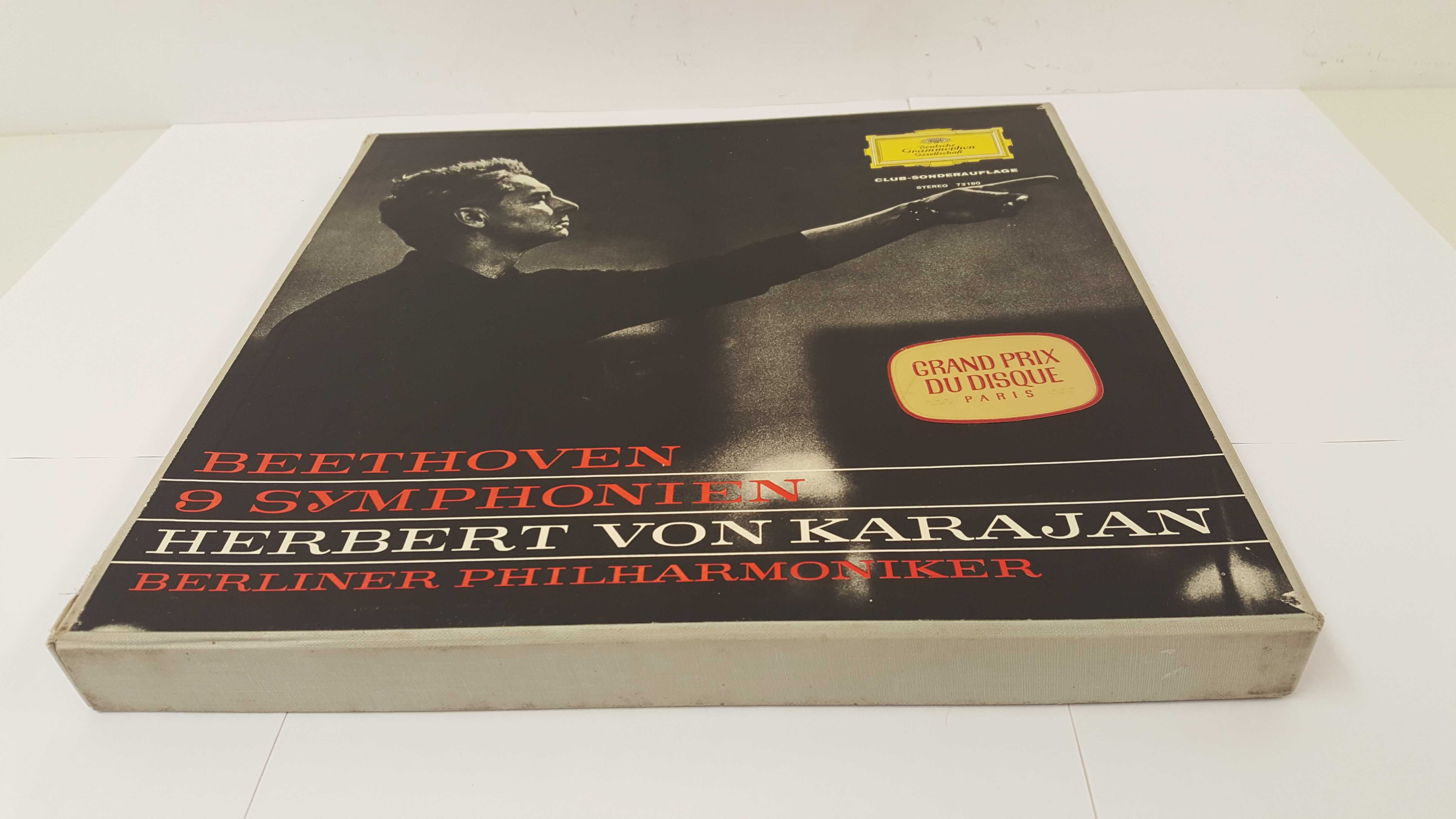 Box 7 płyt winyl Beethoven 9 symfonia Herbert Von Karajan 72180 Stereo