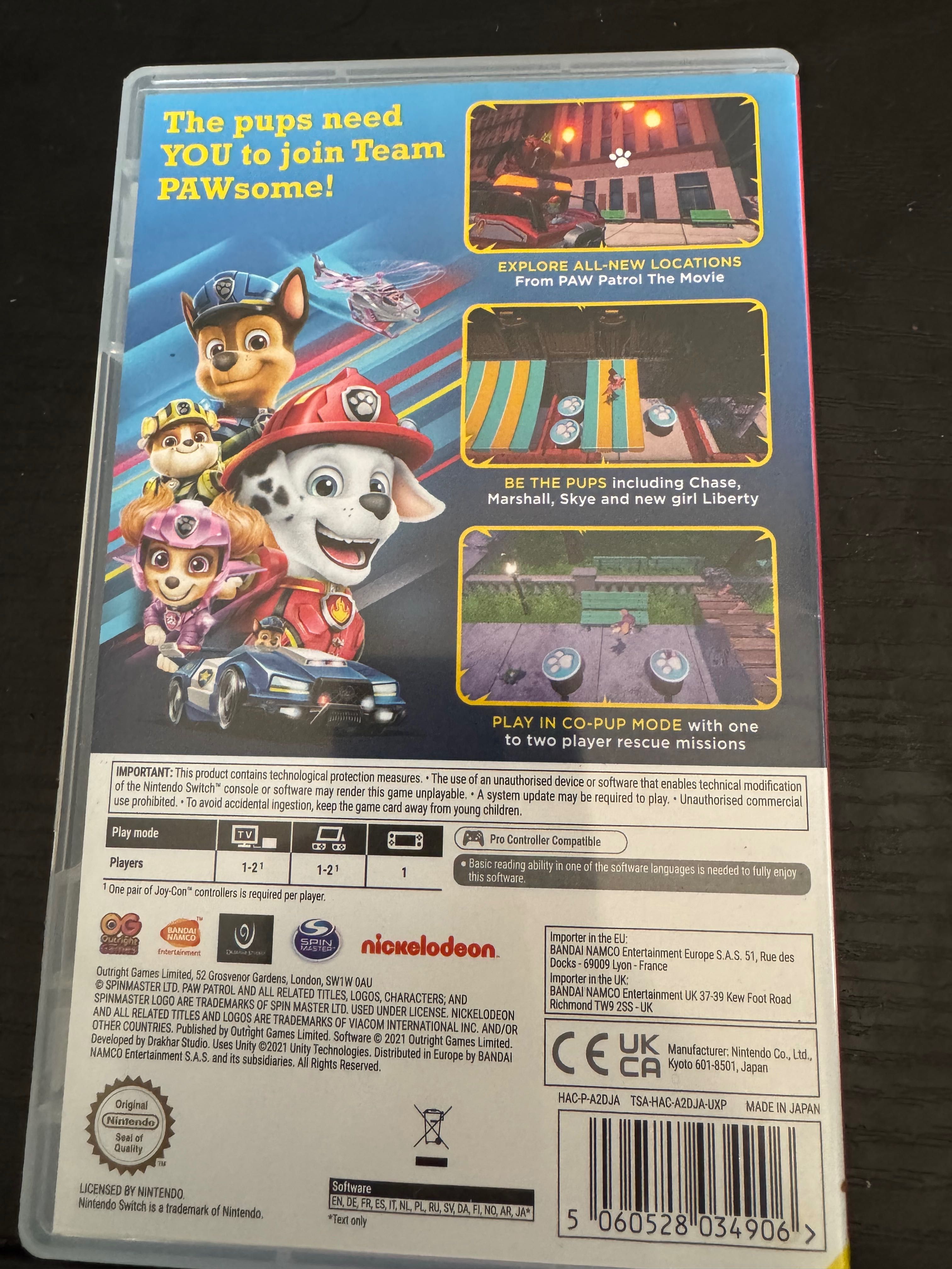 Psi patrol Nintendo switch