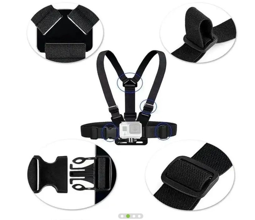 Нагрудное крепление экшен камеры GoPro, SJCAM, AIRON, ProCam, Xiaomi