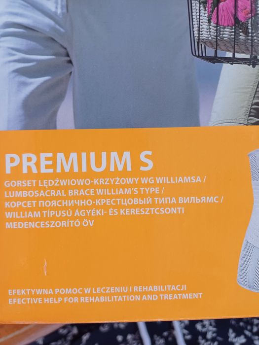 Gorset lędzwiowo- krzyżowy wg. Williamsa. Rozm S.
